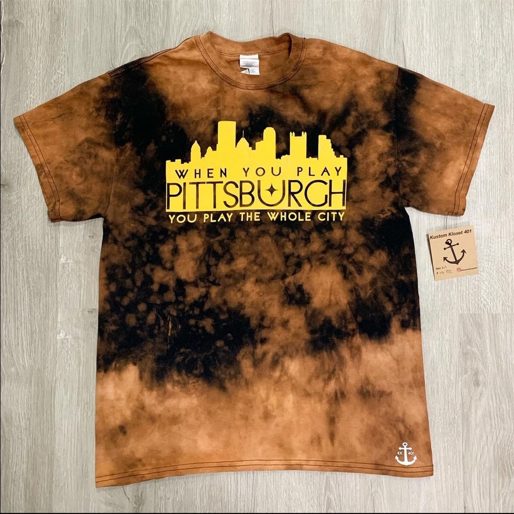 Pittsburgh Steelers Acid wash t shirt